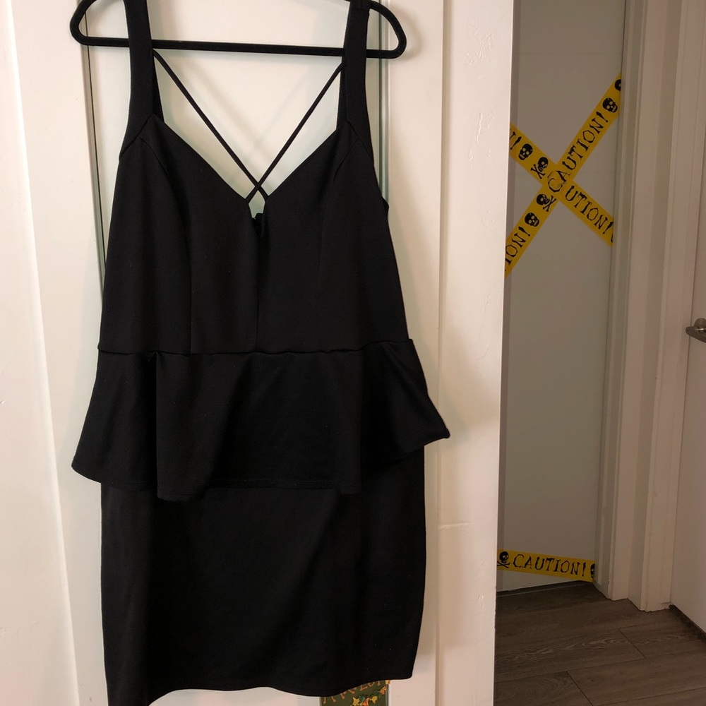 Strappy Peplum Top & Skirt